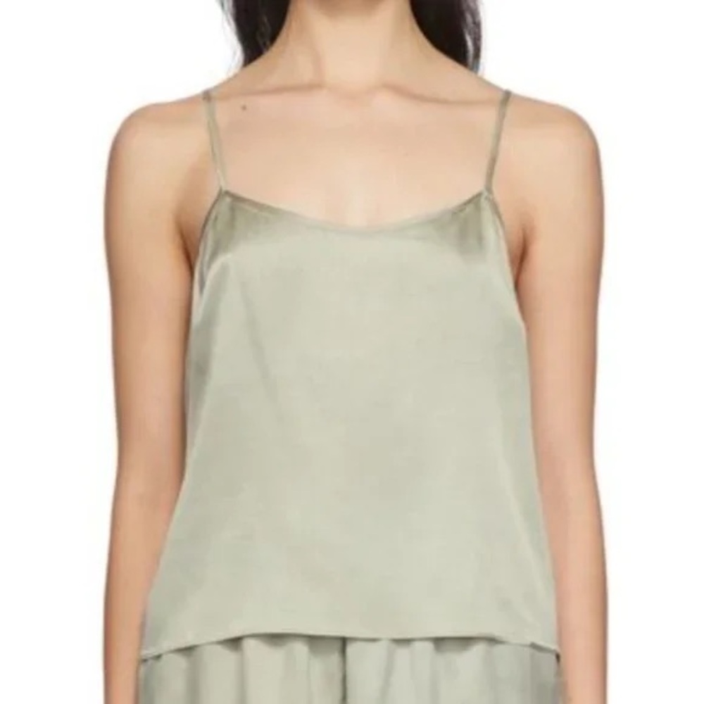 SKIMS NWT Sand Washed Stretch‎ Silk Sleep Tank Women’s Size Large